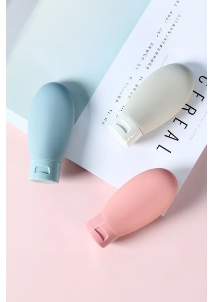 Renkli 3'lü Taşınabilir Krem Sıvı Sabun Jeli Seti, Seyahat Dostu ve Pratik Kullanım