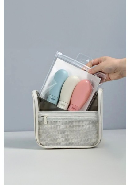 Renkli 3'lü Taşınabilir Krem Sıvı Sabun Jeli Seti, Seyahat Dostu ve Pratik Kullanım modelleri