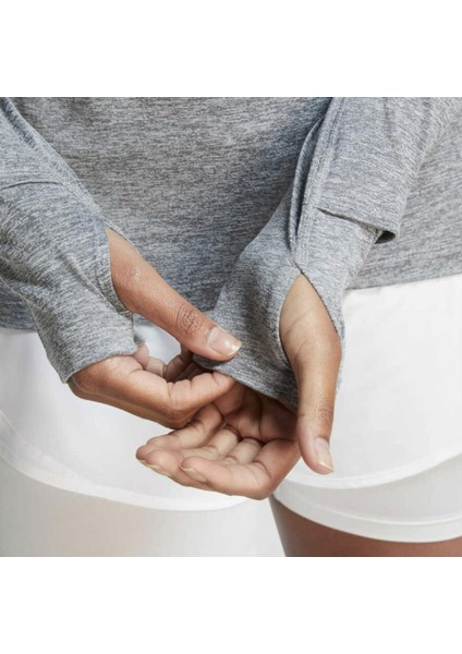 Dri-Fit Element Çeyrek Fermuar Kadın Gri Uzun Kollu T-Shirt fırsatları