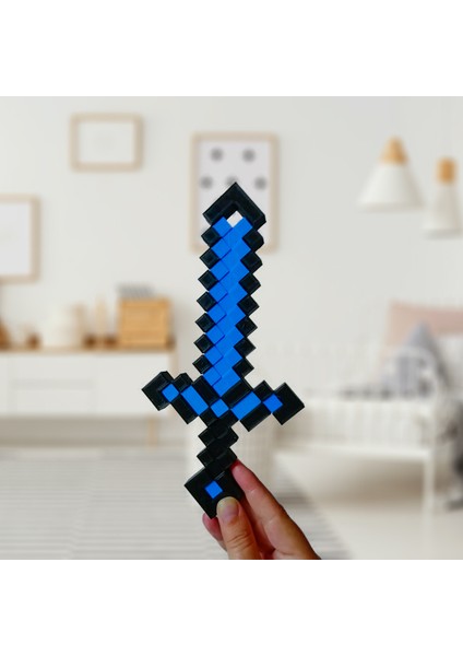 Minecraft Çocuk Oyuncak 2'li Set 25 Cm/ Elmas Kazma-Kılıç Seti fiyatları