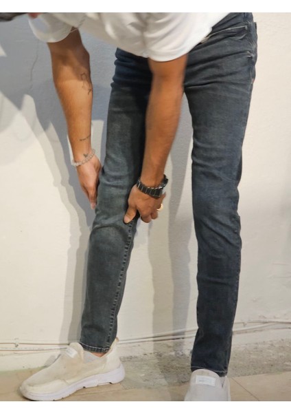 Colins Slim Fıt Model Erkek Koyu Jean Kot Pantolon