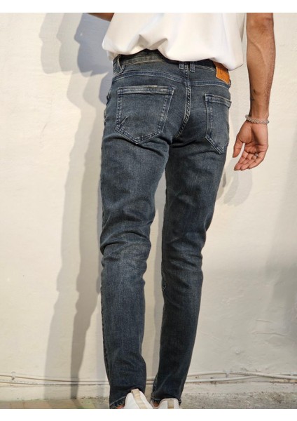 Colins Slim Fıt Model Erkek Koyu Jean Kot Pantolon modelleri
