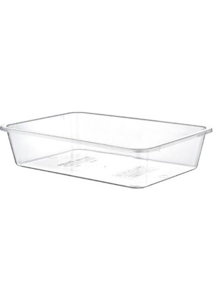 Şeffaf Çok Amaçlı Saklama Kutusu 25X17,5X6 Cm, Turuncu