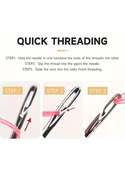 12 Adet Kolay Iplik Geçirilen Iğne Seti modelleri