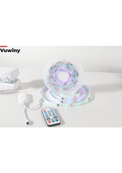 App Sese Duyarlı Wıfı Özellikli IP67 Rgb-Ic Yüksek Parlaklık Ambiyans Akıllı LED Şerit (5 METRE-12V)