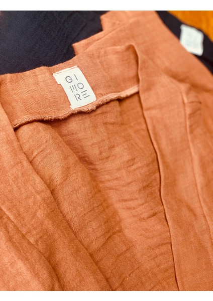 Cacao Müslin Kimono Kahverengi