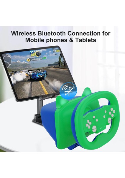 Telefon Uyumlu Oyuncu Direksiyon Seti Titreşimli Wireless Android/ios/ps4/ps3/pc/ns 270• Pedallı