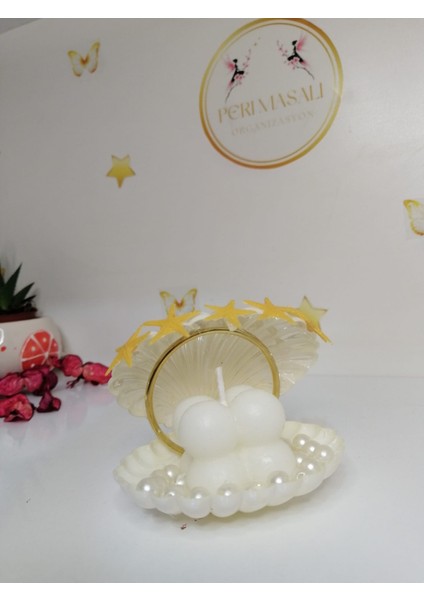 Istiridye Kutulu Mum Söz, Nişan, Düğün, Kına, Nikah,hediyelik -15 Adet