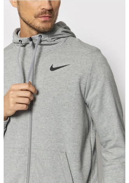 Dri-Fıt Full Zip Erkek Gri Kapüşonlu Sweatshirt fiyatları
