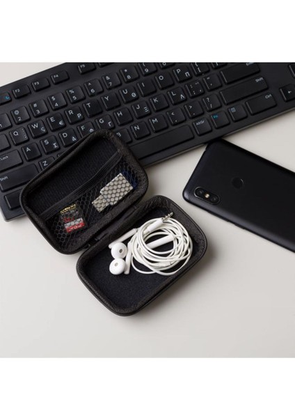 Çok Amaçlı Sert Saklama Kutusu Çantası, Siyah, Dayanıklı ve Şık Tasarım