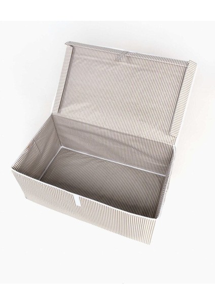 Çok Amaçlı Kutu Mega 60X40X30 cm Bej Kahve Çok Amaçlı Saklama Kutusu