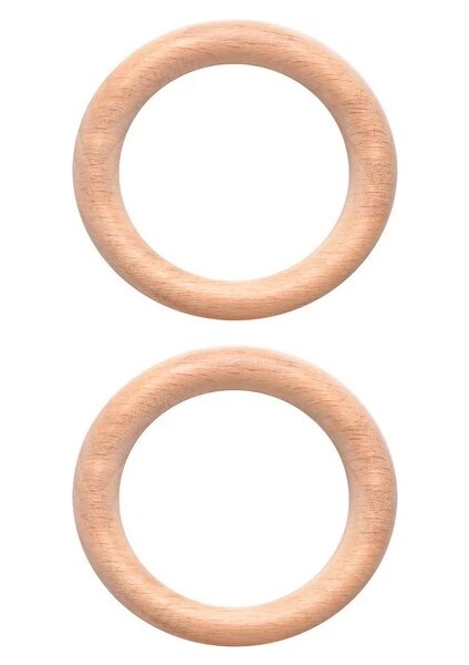 Amigurimi Ahşap Halka 7 cm 2'li