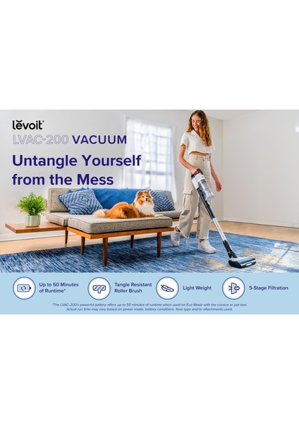 Kablosuz Şarjlı Dikey Süpürge - Hayvan Tüyü Başlıklı, 4'ü 1 Arada, Hepa Filtreli, 50 Dakika Çalışma Süresi, Anti-Tıkanmma Teknolojili fiyatları