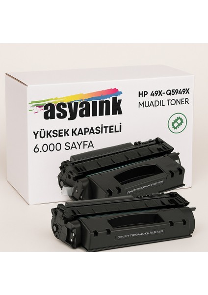 Hp 49X-Q5949X Muadil Toner – Yüksek Kapasiteli – 6.000 Sayfa