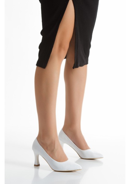 Bej Kadın Topuklu Ayakkabı Iş Günlük ve Özel Gün modelleri