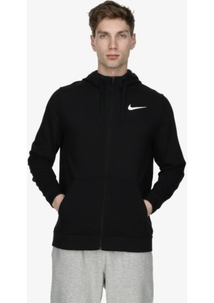 Dri-Fıt Full Zip Erkek Siyah Kapüşonlu Sweatshirt indirimleri