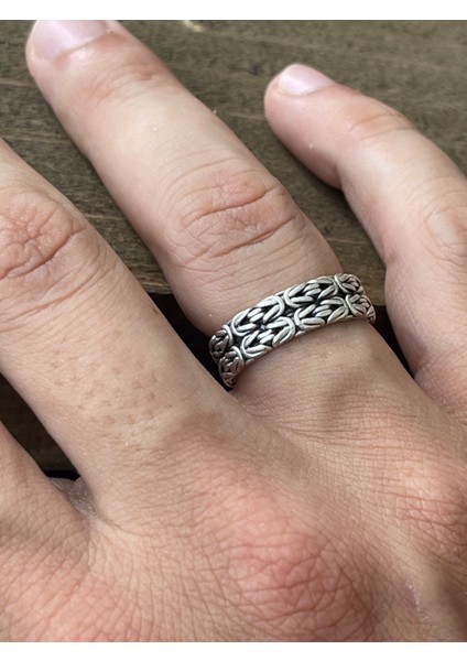 Ayarlanabilir Ölçü 925 Ayar Gümüş Kaplama Klasik Desen Işçilikli Tasarım Yüzük fiyatları