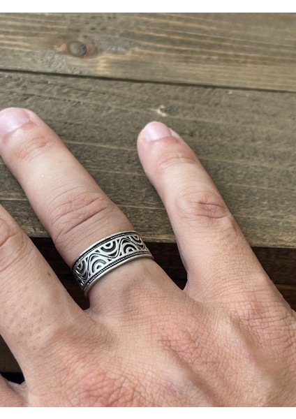 Ayarlanabilir Ölçü 925 Ayar Gümüş Kaplama Klasik Desen Işçilikli Tasarım Yüzük fiyatları