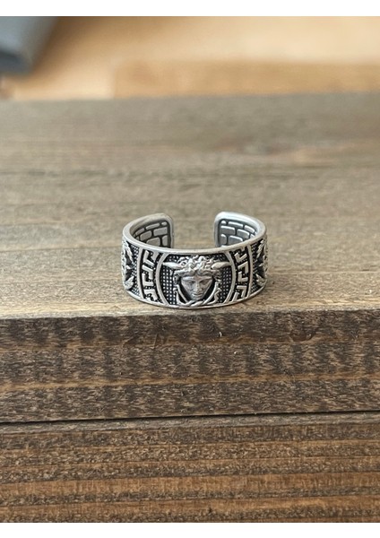 Ayarlanabilir Ölçü 925 Ayar Gümüş Kaplama Klasik Desen Işçilikli Tasarım Yüzük