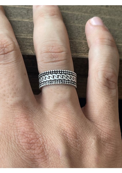 Ayarlanabilir Ölçü 925 Ayar Gümüş Kaplama Klasik Desen Işçilikli Tasarım Yüzük fiyatları