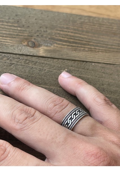 Ayarlanabilir Ölçü 925 Ayar Gümüş Kaplama Klasik Desen Işçilikli Tasarım Yüzük fiyatları