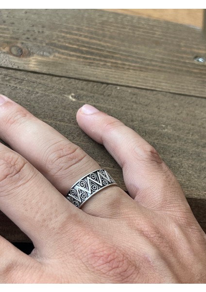 Ayarlanabilir Ölçü 925 Ayar Gümüş Kaplama Klasik Desen Işçilikli Tasarım Yüzük fiyatları