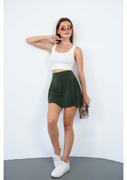 Şort Etek-Haki