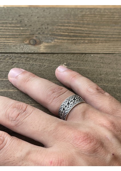 Ayarlanabilir Ölçü 925 Ayar Gümüş Kaplama Klasik Desen Işçilikli Tasarım Yüzük fiyatları