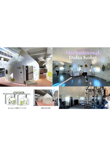 Anlık Ev-İnstant House-Japon Patentli Ürün-Renk:Beyaz.M Yaklaşık 15 m2 indirimleri