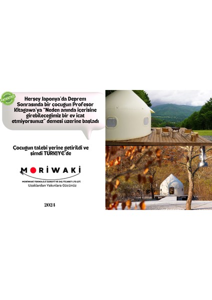 Anlık Ev-İnstant House-Japon Patentli Ürün-Renk:Beyaz.M Yaklaşık 15 m2