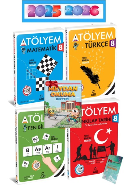 8. Sınıf Türkçe Matematik Fen Inkılap Tarihi Atölye Set