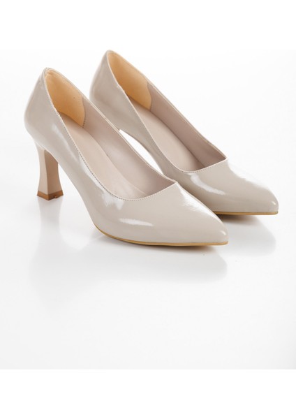 Bej Rugan Kadın Topuklu Ayakkabı Iş Günlük ve Özel Gün fırsatları