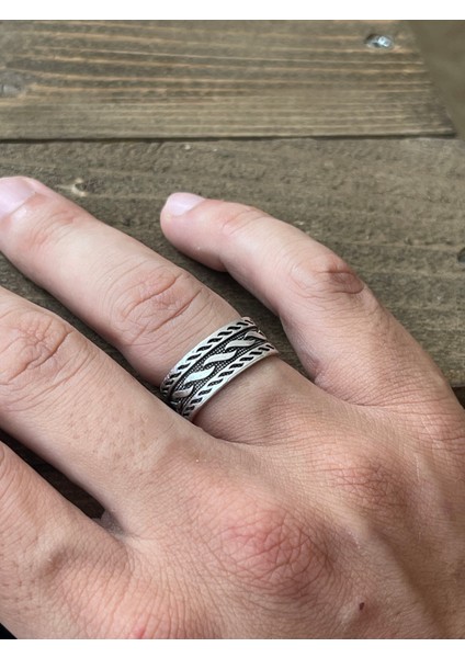 Ayarlanabilir Ölçü 925 Ayar Gümüş Kaplama Klasik Desen Işçilikli Tasarım Yüzük fiyatları