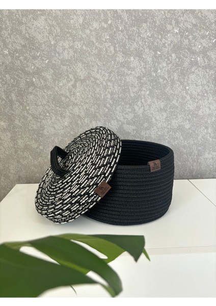 El Dokuma Jüt Hasır Kapaklı Çok Amaçlı Sepet, Şık ve Kullanışlı, 25X15 Boyut fiyatları