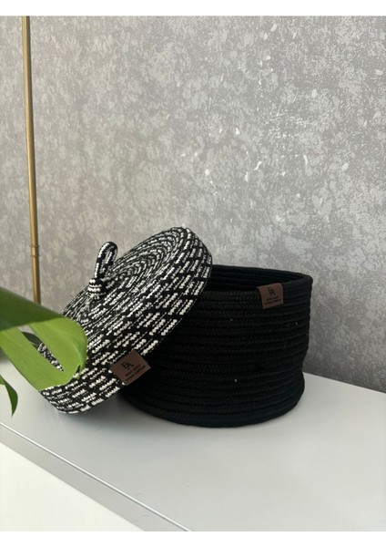 El Dokuma Jüt Hasır Kapaklı Çok Amaçlı Sepet, Şık ve Kullanışlı, 25X15 Boyut fırsatları