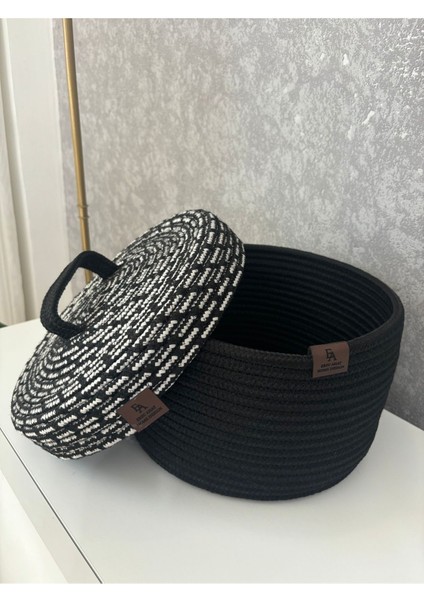 El Dokuma Jüt Hasır Kapaklı Çok Amaçlı Sepet, Şık ve Kullanışlı, 25X15 Boyut indirimleri