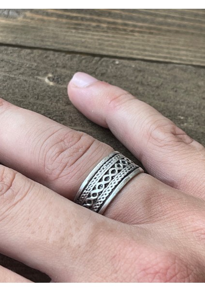 Ayarlanabilir Ölçü 925 Ayar Gümüş Kaplama Klasik Desen Işçilikli Tasarım Yüzük fiyatları