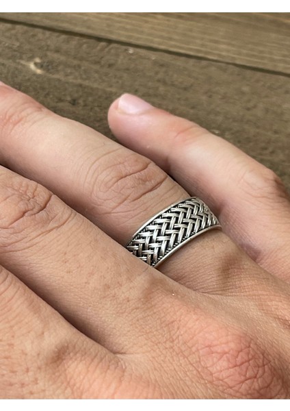 Ayarlanabilir Ölçü 925 Ayar Gümüş Kaplama Klasik Desen Işçilikli Tasarım Yüzük fiyatları