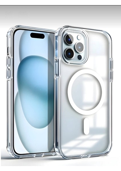 iPhone 14 Pro Uyumlu Kılıf Gerçek Magsafe Kablosuz Şarj Destekli Orta Sert Şeffaf Darbe Emici Kılıf fiyatları