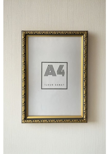 A4 Boyutunda (21X30) 2mm Kalınlığında Düz Camlı Desenli Çerçeve