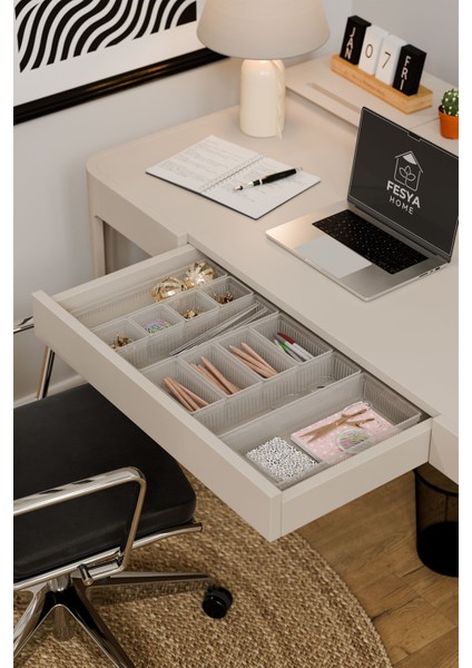 8'li Çok Renkli Çekmece Içi Düzenleyici Saklama Kutusu Seti modelleri