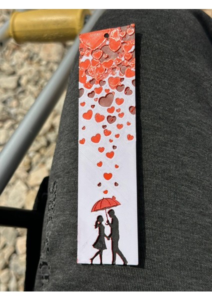 Aşk Yağmuru – Kabartmalı 3D Renkli Romantik Kitap Ayracı (3,5 x 15 Cm, Pla) indirimleri