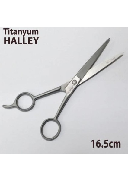 Titanyum Berber Makası 17CM, Kuaför ve Saç Tasarımı Için Profesyonel Alet