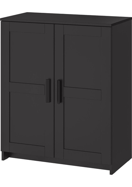 Brımnes Konsol Siyah 2 Kapaklı 78 x 95 cm Büfe Tipi Saklama Dolabı