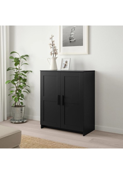 Brımnes Konsol Siyah 2 Kapaklı 78 x 95 cm Büfe Tipi Saklama Dolabı fırsatları
