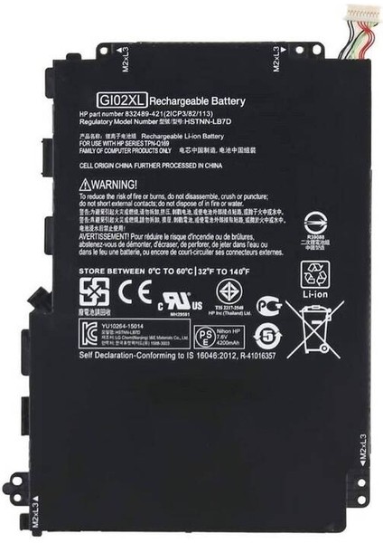 Hp Pavilion X2 12-B002NF ile Uyumlu Notebook Bataryası Pili