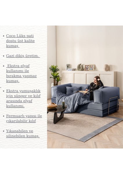 Legom 2 Kişilik Yorganlı Aktivite Koltuk & Açılabilir Yatak & Çok Amaçlı Modern Sünger Koltuk fiyatları