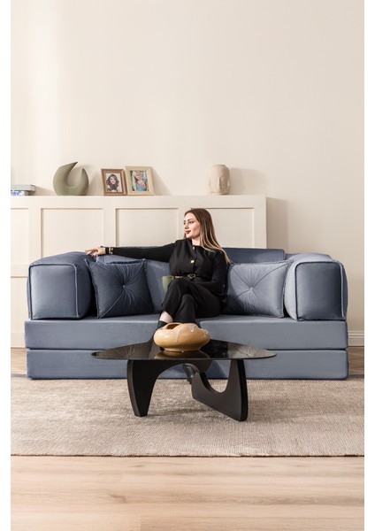 Legom 2 Kişilik Yorganlı Aktivite Koltuk & Açılabilir Yatak & Çok Amaçlı Modern Sünger Koltuk