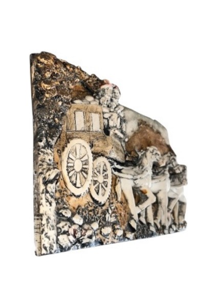 Rölyef Kabartma Polyester At Arabası Duvar Panosu fiyatları