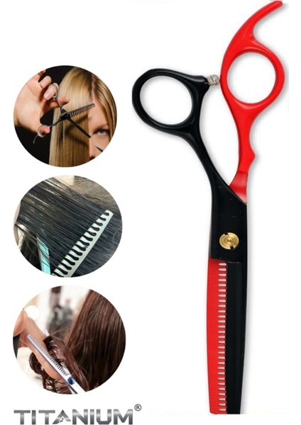 Profesyonel Ara Makas, Kuaför ve Berberler Için Efile Makas, Red Dragon Kalitesi